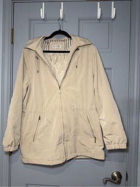 Braetan Light Beige Hooded Utility Jacket